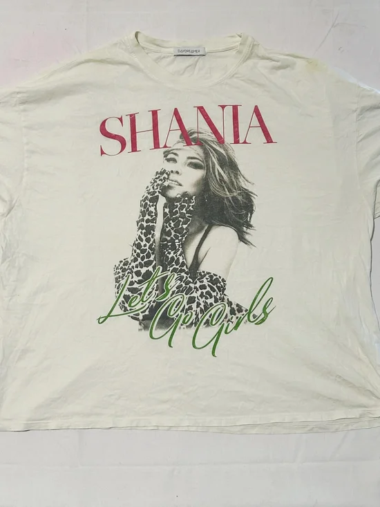 Daydreamer Shania Twain Let’s Go Girls Oversized Tee Free People O/S P2P 30-36 - Picture 2 of 3
